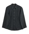 Our Legacy Navy Daisy Shirt In Black