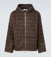 Our Legacy Check-pattern Wool-blend Sweatshirt In Brown