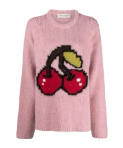 Our Legacy Cherry Intarsia-knit Jumper In Red