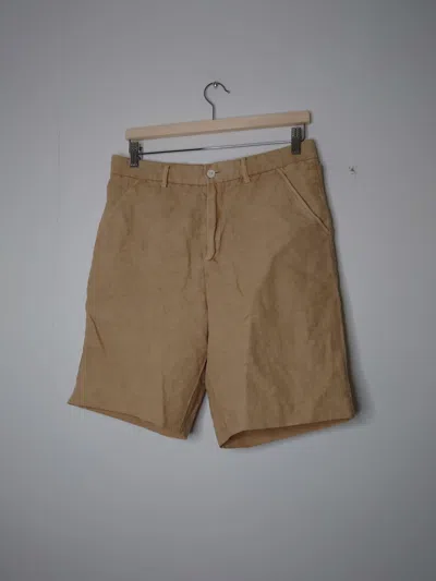Pre-owned Our Legacy Chino 22 Shorts Khaki Cotton/linen