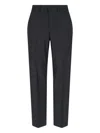 Our Legacy High-waisted Wool Chino Trousers With Straight Fit In Gray