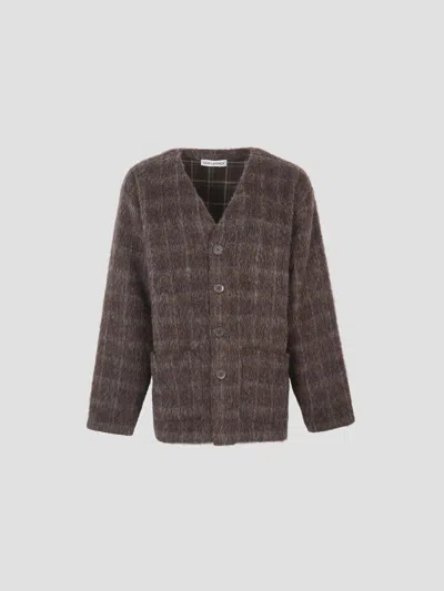 Our Legacy Wool Blend Cardigan In Brown