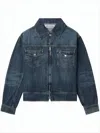 Our Legacy Classic Cropped Denim Jacket In Blue