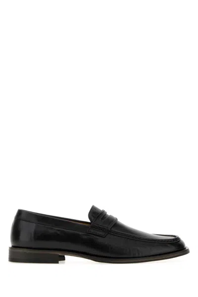 Our Legacy Classic Leather Loafers In Animal Print