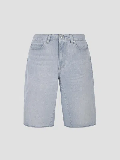 Our Legacy Classic Midi Shorts For Effortless Style In Blue