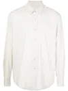 Our Legacy Off-white Coco Shirt With Point Collar And Mother Of Pearl Buttons In Beige