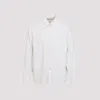 Our Legacy White Silk Classic Shirt With Curved Hem In White