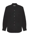 Our Legacy Shirt With Button-down Collar And Chest Pocket In Black