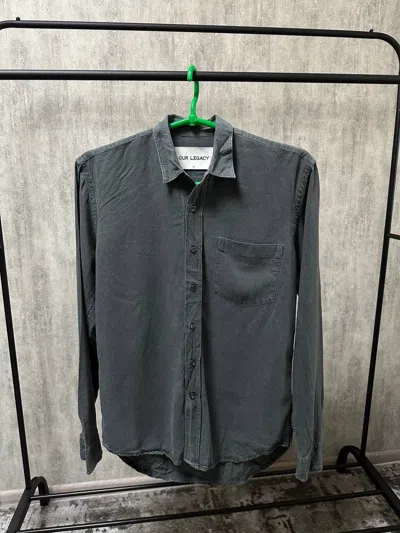 Pre-owned Our Legacy Classic Silk Shirt In Grey