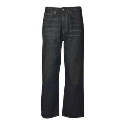 Our Legacy Classic Straight-leg Denim Jeans With Contrast Stitching In Black