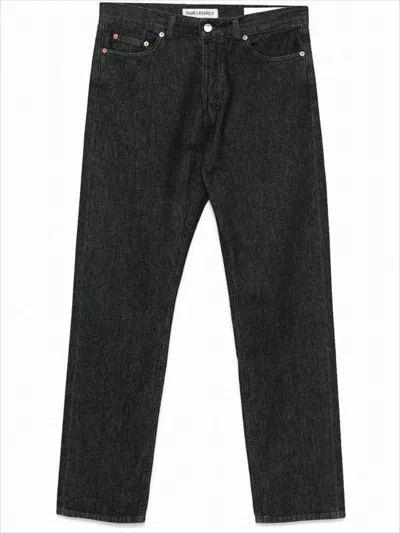 Our Legacy Classic Straight-leg Denim Pants In Black