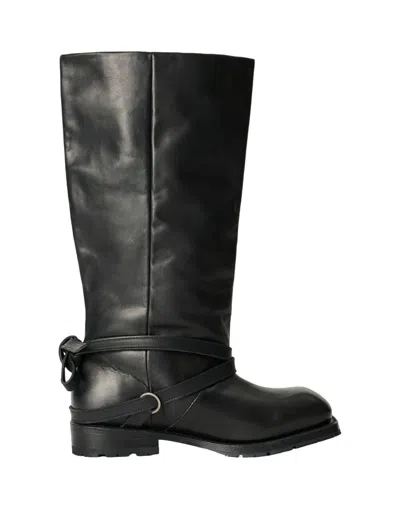 Our Legacy Mid-calf High Engine Boots In Black