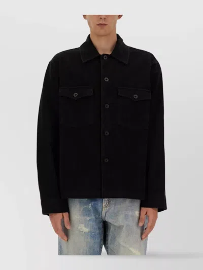 OUR LEGACY COACH JACKET WITH COLLAR AND LONG SLEEVES