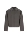 Our Legacy Mini-check Pattern Jacket In Grey