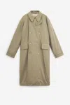 Our Legacy Duvet Trench Coat In Neutral