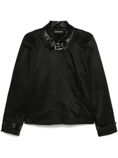 Our Legacy Cockpit Jacket In Black Aero Nylon