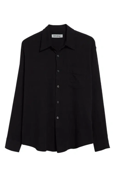OUR LEGACY OUR LEGACY COCO COTTON BUTTON-UP SHIRT