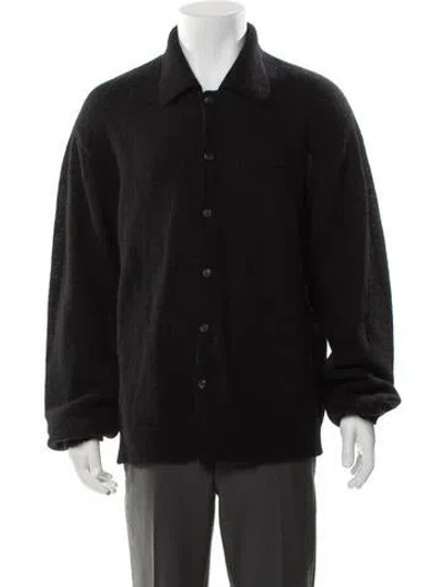 Pre-owned Our Legacy Collar Long Sleeve Cardigan In Black