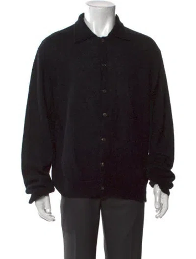 Pre-owned Our Legacy Collar Long Sleeve Cardigan In Black