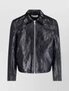 Our Legacy Collared Front Pockets Smooth Texture In Black
