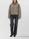 Our Legacy Collared Jacket With Elasticated Cuffs And Hem In Gray