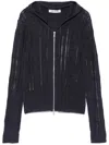 Our Legacy Compact Hoodie In Washed Navy Tech Cotton