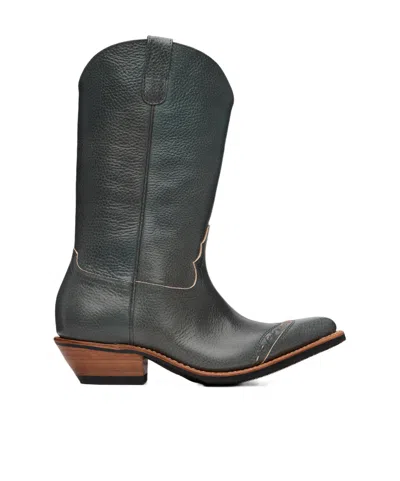 Our Legacy Consultant Cowboy Boots In Animal Print