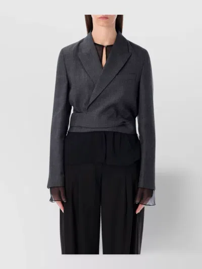 OUR LEGACY CONTEMPORARY WRAP BLAZER TAILORED DESIGN