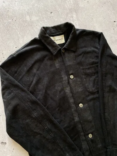Pre-owned Our Legacy Cool  Flannel Shirts Retro Usa In Black