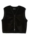 Our Legacy Corduroy Zip-up Gilet In Black