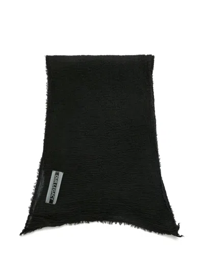 Our Legacy Cottage Crinkle Scarf In Black