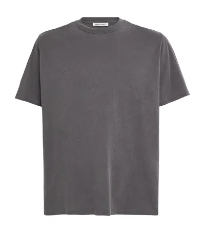 Our Legacy Cotton Box T-shirt In Gray