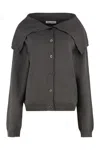 Our Legacy Knitwear Cardigan Fold-over Collar In Grey