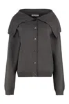 Our Legacy Knitwear Cardigan Fold-over Collar In Grey