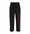 Our Legacy Borrowed Chino Wide-leg Pleated Wool-corduroy Trousers In Brown