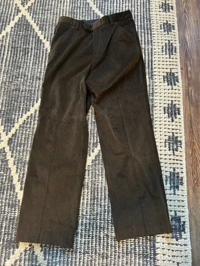 Pre-owned Our Legacy Cotton Corduroy Trouser In Brown