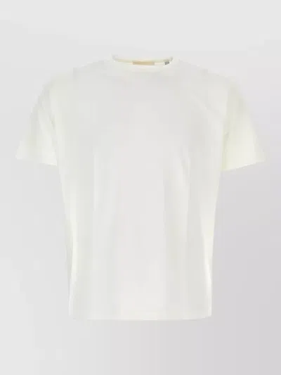 Our Legacy Cotton Crew Neck Plain Short Sleeve T-shirt In White