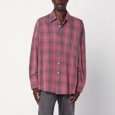 OUR LEGACY OUR LEGACY  COTTON FLANNEL CHECKED SHIRT