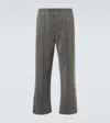Our Legacy Comfortable Straight Leg Trousers With Seam Detail In Gray