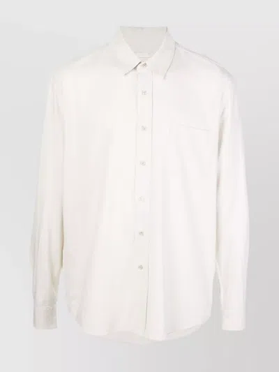 Our Legacy Cotton Shirt Buttoned Cuffs In White