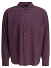 Our Legacy Cotton Shirt Shirts Bordeaux In Purple