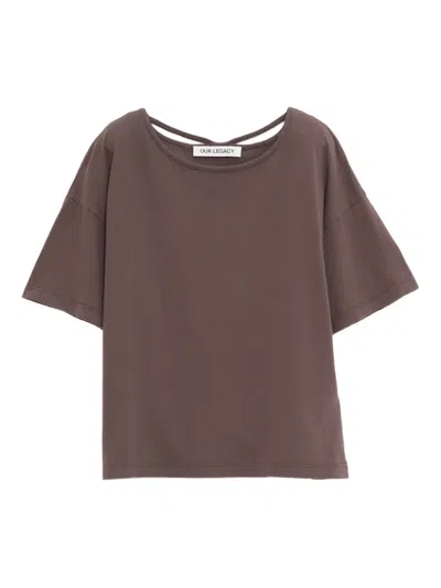 Our Legacy Cotton T-shirt In Brown