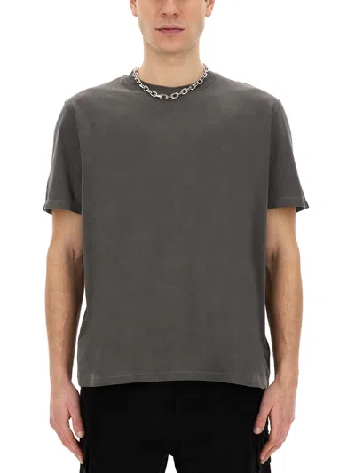 Our Legacy Boxy Fit Vintage Grey Cotton T-shirt In Charcoal