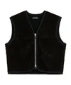 Our Legacy Corduroy Zip-up Gilet In Black