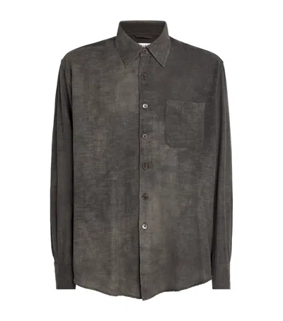 Our Legacy Cotton-wool Above Shirt In Green