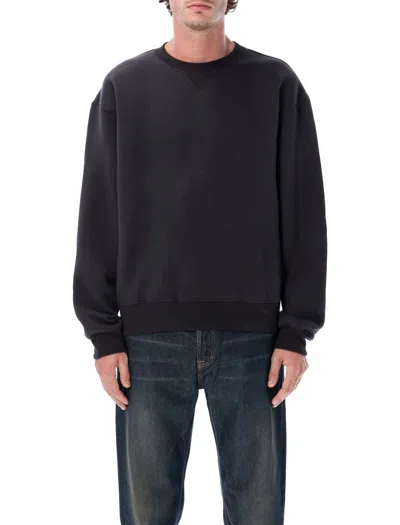 Our Legacy Cotton Wool Relaxed Sweatshirt In Black