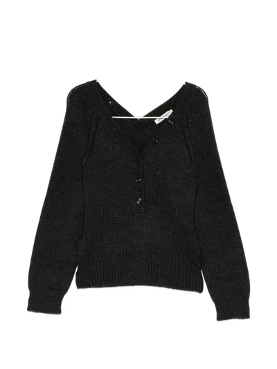 Our Legacy Country Henley Cardigan In Black