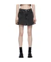 Our Legacy Cover Denim Miniskirt In Black