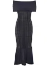 Our Legacy Navy Cover Maxi Dress In Washed Navy Tech Cotton