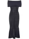 Our Legacy Navy Cover Maxi Dress In Blue